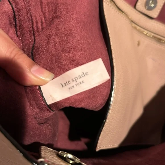 Kate Spade Tote Purse RN 0102760 CA 57710 Mauve - Picture 6 of 8
